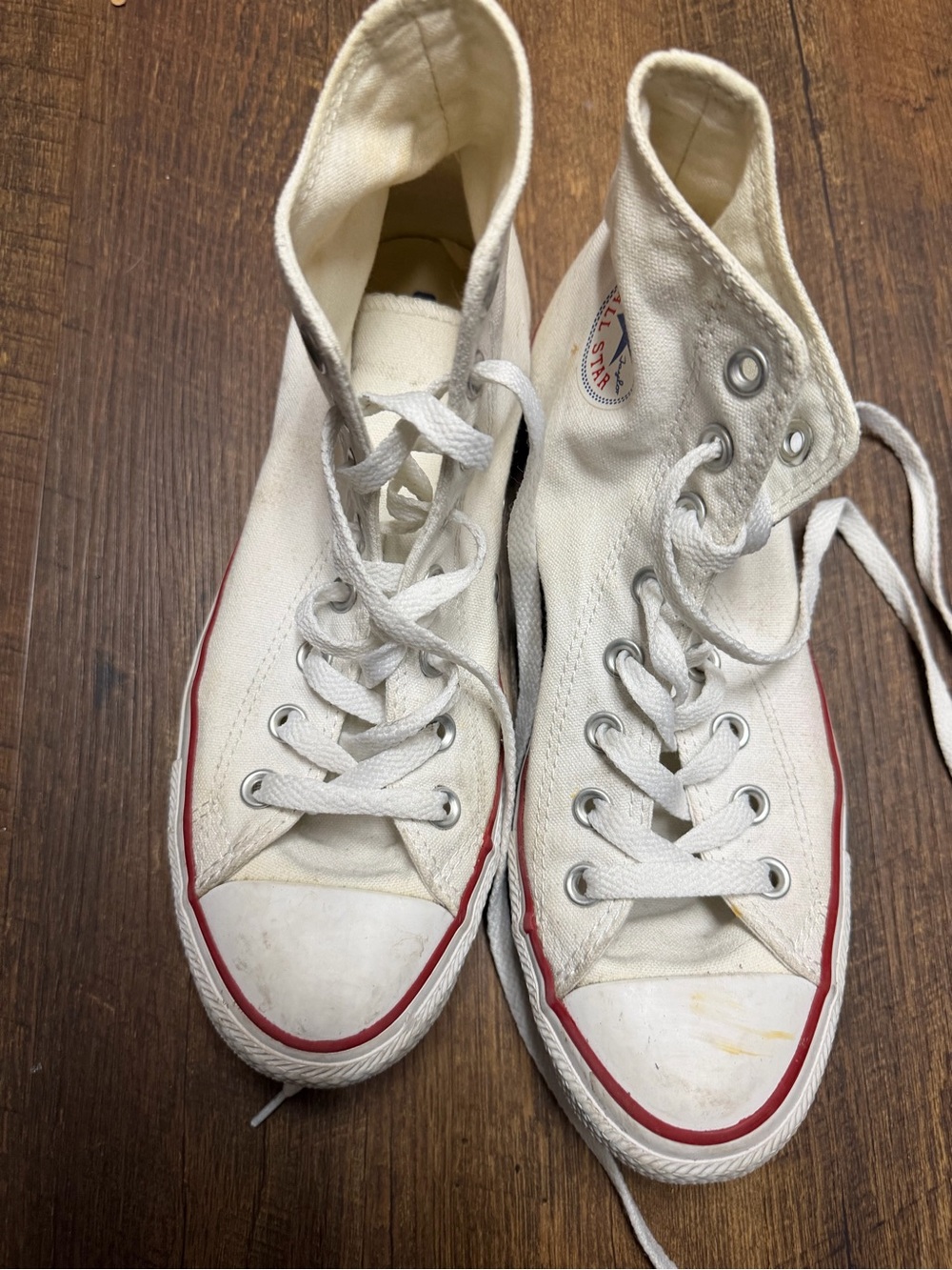 Converse White High Top Canvas Sneakers